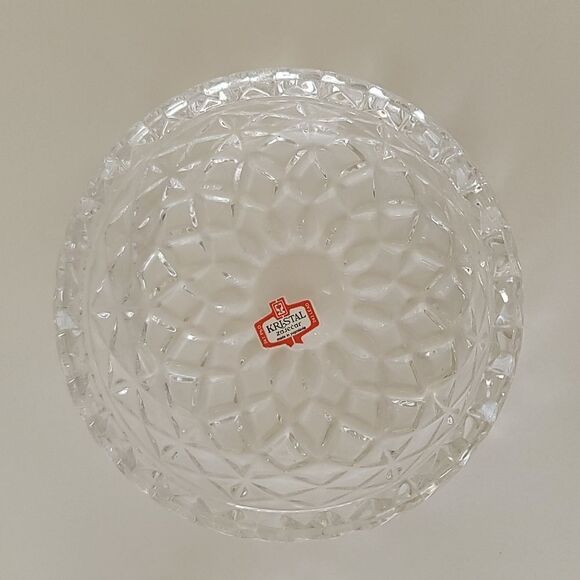 Kristal Zajecar Jewelry Box Crystal Trinket Candy Dish Read Description #1014 - Picture 9 of 16